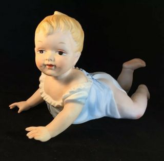 21 Antique Vintage Porcelain Bisque Boy Piano Doll Baby