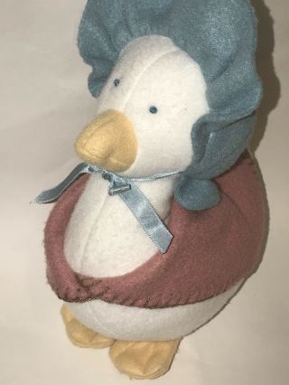 Vintage Eden Beatrix Potter Jemima Puddle Duck Puddleduck Fleece Plush Stuffed