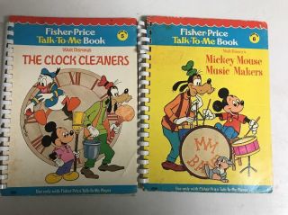 Vintage Fisher Price Talk - To - Me Book Walt Disney 