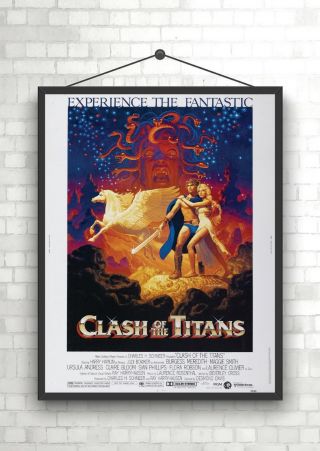Clash Of The Titans Classic Vintage Large Movie Poster Print A0 A1 A2 A3 A4