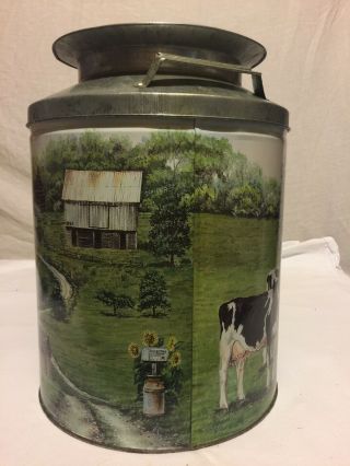 Vintage Milk Can Popcorn Tin 
