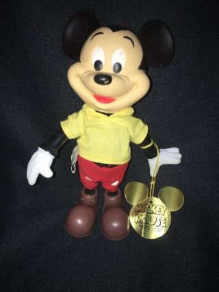 Vintage R.  Dakin Walt Disney Productions Mickey Mouse Toy Figure W/ Tag