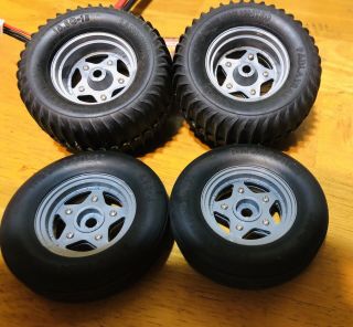 Vintage Tamiya Frog,  Champ And Sand Scorcher Front And Rear Wheels /tires