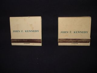 Set Of 2 President John F Kennedy Jfk Official White House Matchbooks Vintage