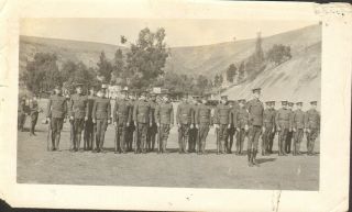Soldiers In Uniform With Rifles Vintage Photograph Black And White 1900 