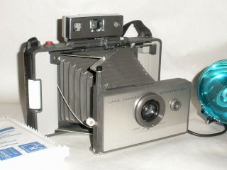 Vintage Polaroid Land Camera Kit W/ Flash,  Model Automatic 103