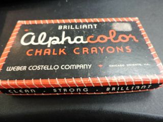 Weber Costello Alphacolor Chalk Pastels Made In Usa Vintage Alot