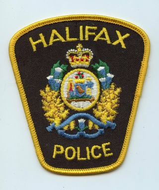 Halifax Police,  Nova Scotia,  Canada Htf Vintage Uniform/shoulder Patch
