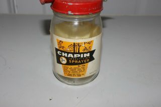Vintage Chapin Compressed Air Sprayer Garden Pump Glass No 406 S1