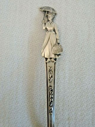 Vintage 1964 Walt Disney Mary Poppins Is Silver Plate Souvenir Spoon