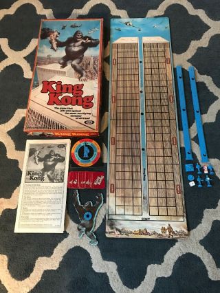 Vintage 1976 Ideal King Kong Boardgame Twin Towers Complete Monster Movie
