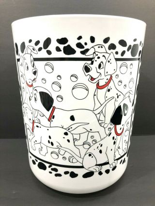 Rare Vintage Disney 101 Dalmatians Trash Garbage Waste Can Made In Usa Plastic