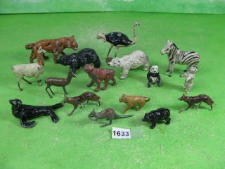 Vintage Britains & Other Lead Zoo Animals X17 Collectable Toy Models 1633