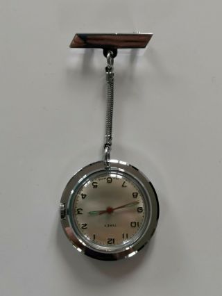 Vintage Timex Nurses Fob Watch Wind Up 1960s Well