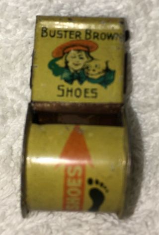 Vintage Buster Brown Shoes Tin Lithograph Whistle Germany