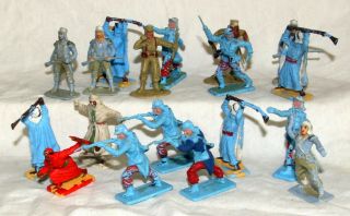 Vintage Plastic Toy Soldiers Arabs Foreign Legion Crescent Cherilea Timpo