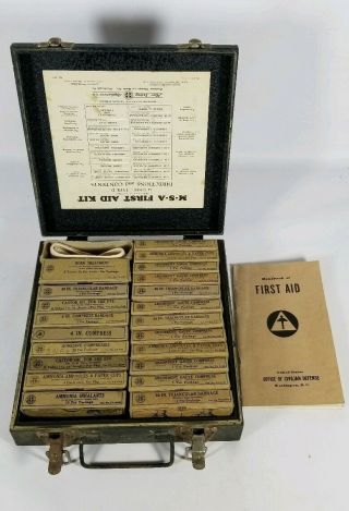 Vintage Mine Safe Appliance Co First Aid Kit Full Pittsburgh Pa