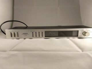 Vintage Pioneer Dt - 550 Silver Digital Audio Timer / Clock And