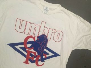 Umbro Vintage 90s Chelsea Fc Football T Shirt Medium