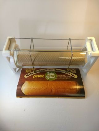 Vintage Pyrex Bake A Round Glass Bread Tube By Corning In Opened Box