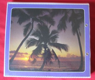 Vintage 80 ' s Trapper Keeper Mead Palm Trees Notebook 2