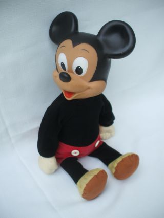 Vintage French Walking Large Mickey Mouse,  Walt Disney Made In France.