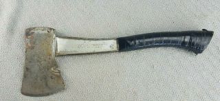 Vintage Bridgeport Bsa Boy Scout Axe Hatchet 13 3/8 Long 3 1/4 Inch Blade