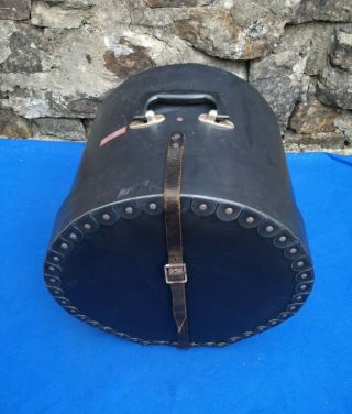 Vintage Le Blond 13 " X 13 " Power Tom Drum Case With Leather Strap Made In The Uk