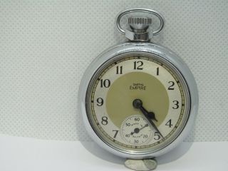1960s Vintage Smiths Empire Pocket Watch Chrome Cased Very Good.  C And