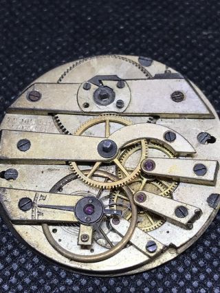 Vintage Pocket Watch Swiss Movements And Dials Parts/repair Brevet Jaquet Droz