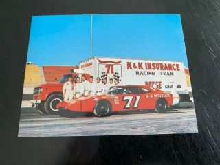 Vintage 1970 Bobby Isaac Dodge Daytona Nascar Postcard Near