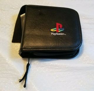 Playstation Ps1 Cd Game Travel Carrying Case Binder Vintage Rare Holds 20 Games