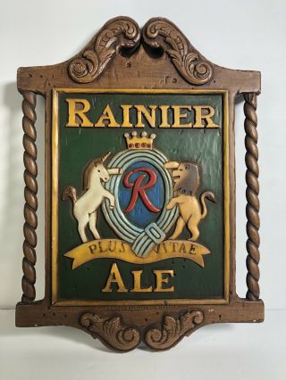 Vintage Rainier Ale Beer (sicks) Bar Sign
