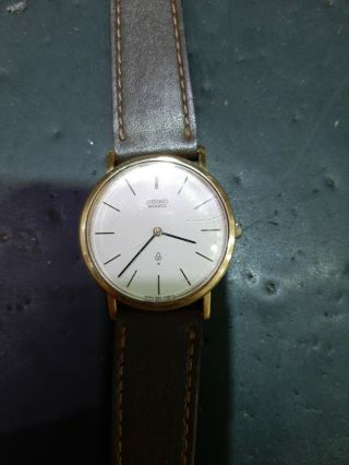 Vintage Seiko 7820 8050 Gents Quartz Watch Needs Slight Attention