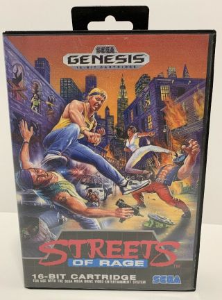 Vintage Streets Of Rage (sega Genesis,  1991) & Complete Rare