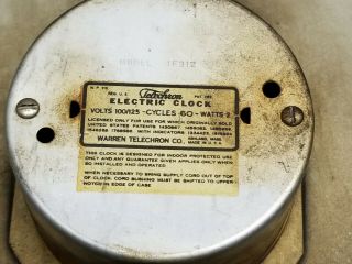 Vintage Telechron Electric Wall Clock School Commercial Industrial 1F312 - Parts 3