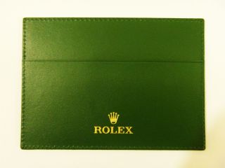 Vintage Rolex Watch Guarantee Booklet Holder Case -