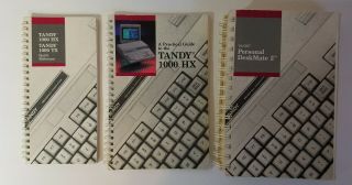Vintage 1986 - 87 Tandy 1000 HX & TX Manuals and Reference Guide 10 Total 5