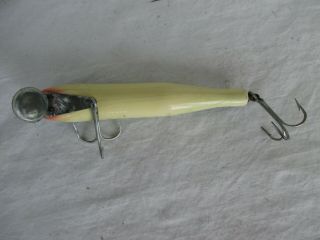 Old Vintage Paw Paw Wooden Fishing Lure - 4 1/2 