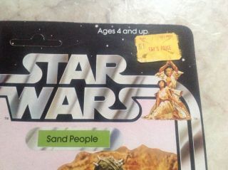 Vintage 1977 Kenner Star Wars Sand People 12 Back Unpunched 4