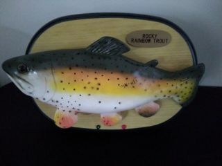 Vintage Rocky The Singing Rainbow Trout Singing Fish,  Except For Sensor