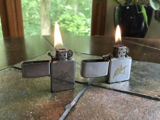 Set Of Vintage 1950 - 1957 Zippo Lighters Pat 2517191 Signed
