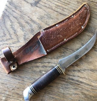 Vintage Schrade - Walden N.  Y.  U.  S.  A.  137 Fighting/hunting Knife