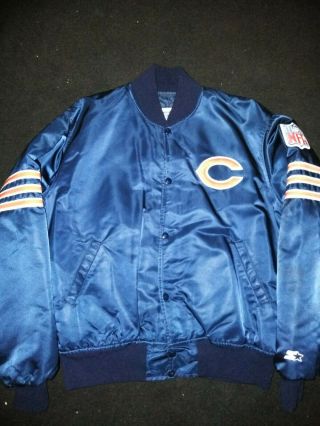 Chicago Bears Nfl Vintage Starter Jacket Sz Lg Make Offers