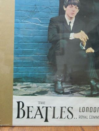 Rock n ' Roll The Beatles London Palladium 1975 poster Inv G4359 4