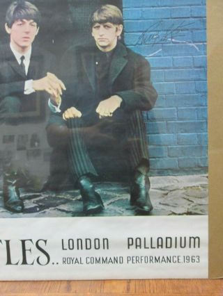 Rock n ' Roll The Beatles London Palladium 1975 poster Inv G4359 5