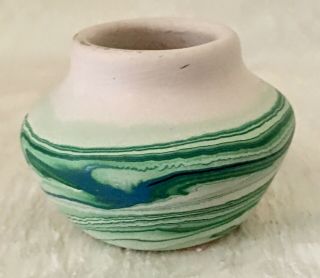 Vintage Nemadji Indian Native American Pottery Vase Art Pottery USA 2