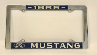 Vintage 1965 Ford Mustang License Plate Frame Covers