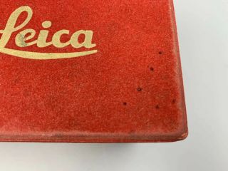 Leica M3 BOX ONLY VTG LEICA BOX ONLY RED FELT BOX 70s/80s Sumo Leica Meter 7