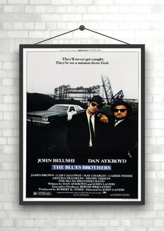 The Blues Brothers Classic Vintage Large Movie Poster Print A0 A1 A2 A3 A4 Maxi